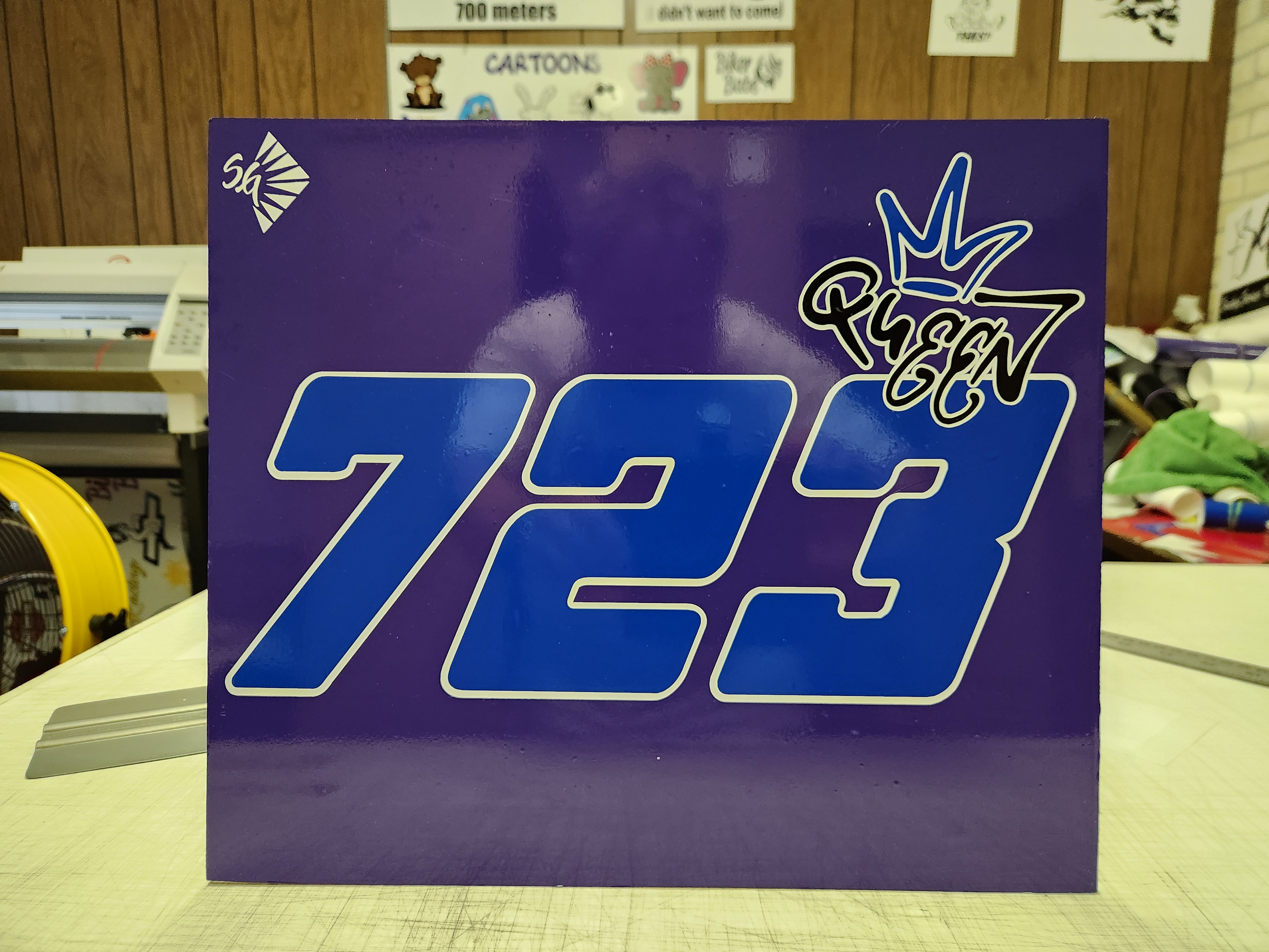 Demo Car Number decal